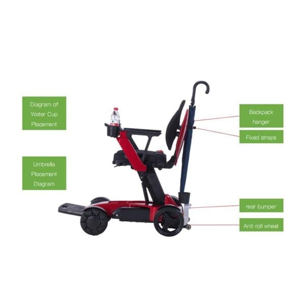 Silla de ruedas eléctrica todoterreno inteligente para cualquier aventura