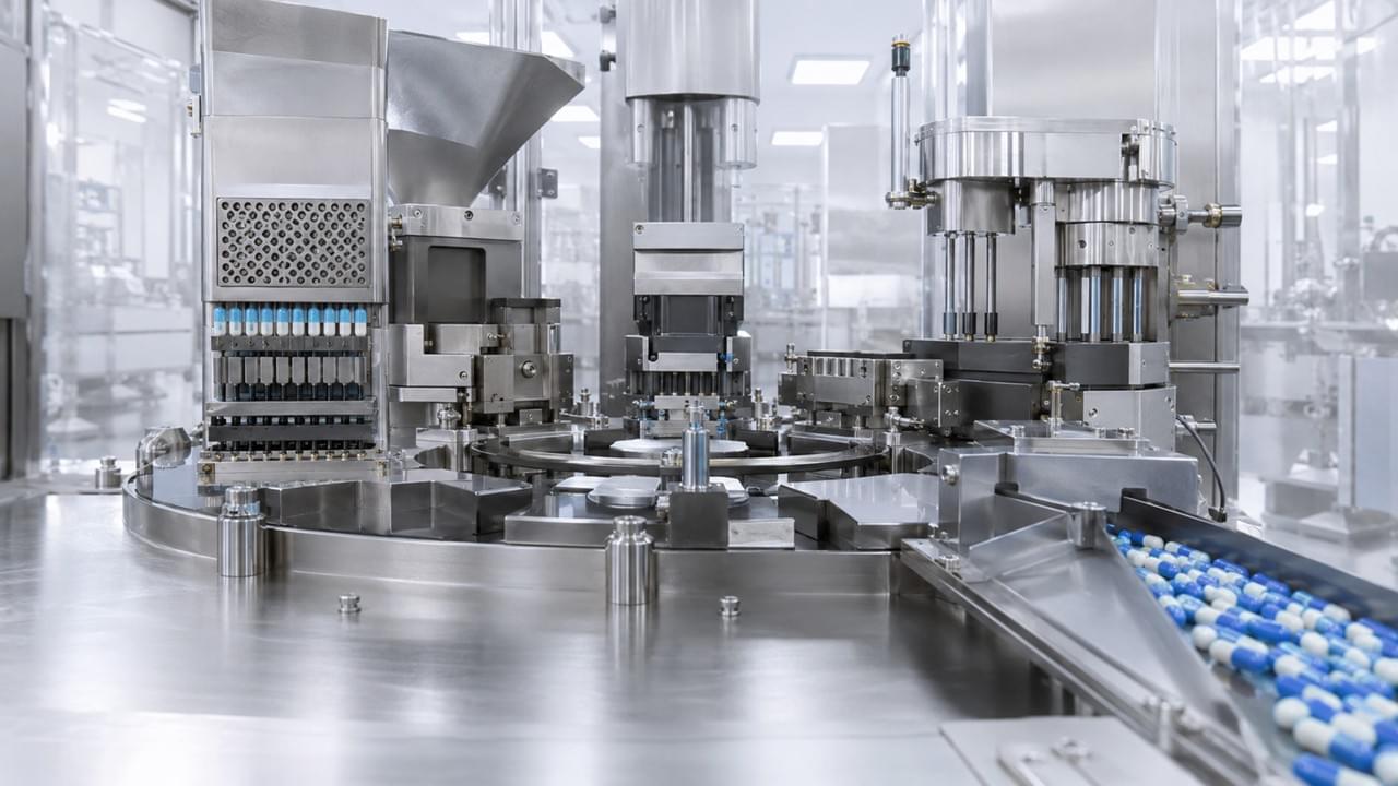 Guide de compatibilité des machines de remplissage de capsules pharmaceutiques montrant la ligne de production automatisée de capsules dures pour capsules de gélatine et de HPMC