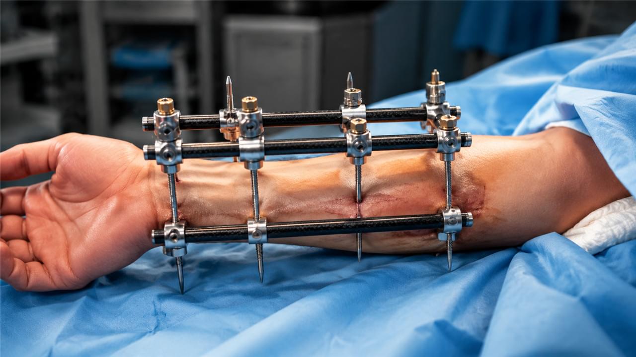 External fixator solutions for bone fracture recovery showing orthopedic fixator types and clinical application by Vsun Medical
