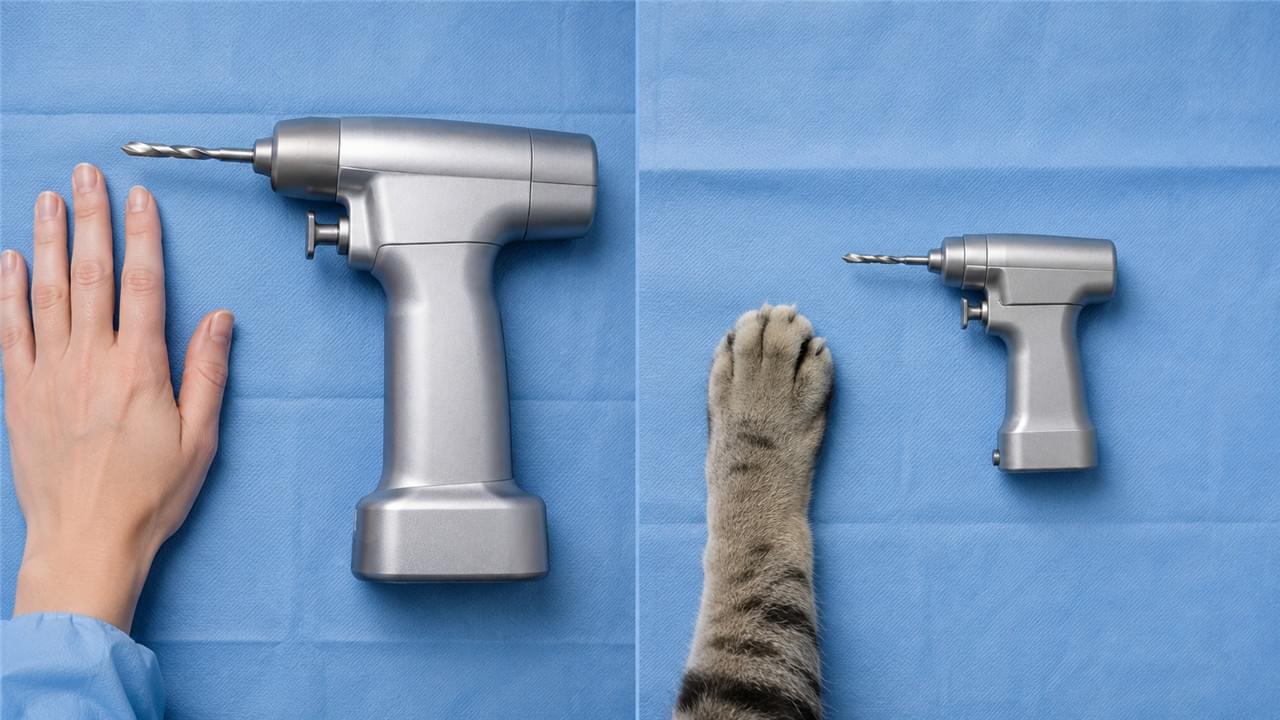 Compare veterinary surgical tools vs human instruments on size, regulation, cost, and sterilization. 6 key differences and expert buying advice from Vsun Medical.