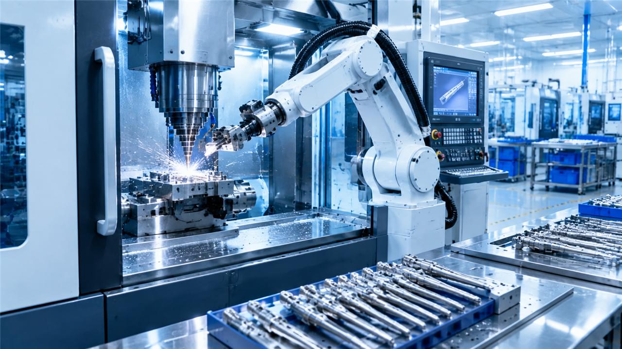 The Ultimate Medical Manufacturing Quality Standards Guide: 7 Pillars That Protect Patients 3 Automated CNC manufacturing of orthopedic surgical tools ensuring quality standards in medical device manufacturing