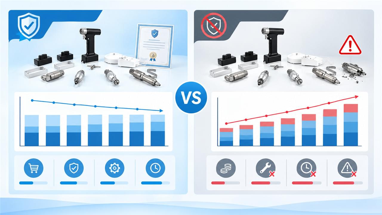 Why a 2-Year Orthopedic Equipment Warranty Protects Your Practice: 7 Checks Before You Buy 2 Total cost of ownership comparison showing 2-year warranty orthopedic equipment versus low-price no-warranty medical devices